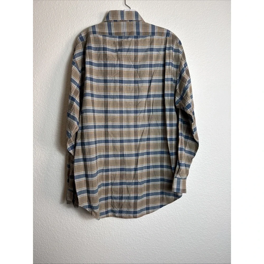 Vintage Polo Ralph Lauren Cascade Plaid Shirt Woven Cotton Work‎ Shirt Size M